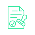the icon of approval certification