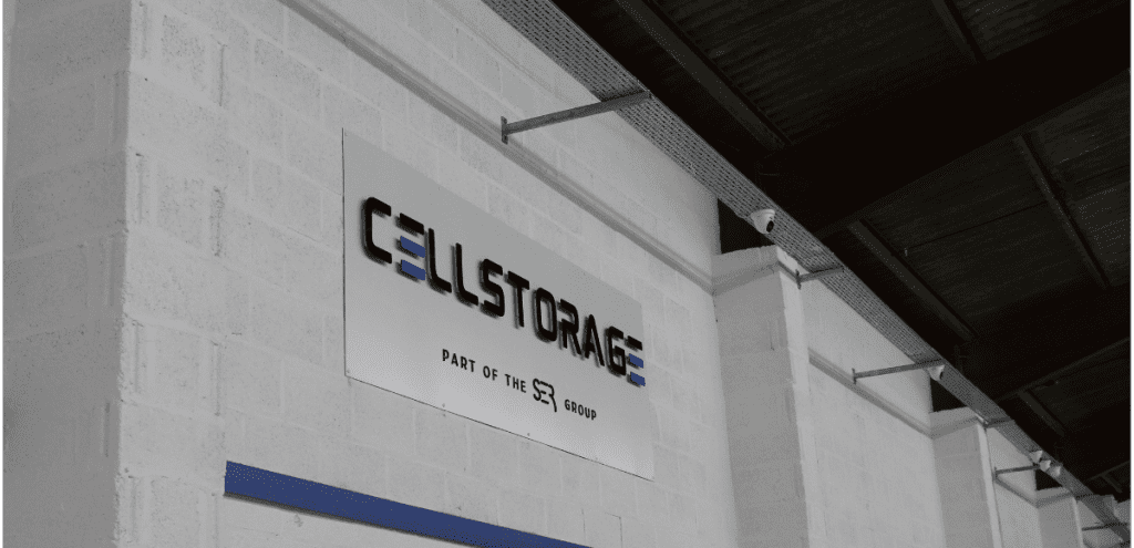 Cellstorage logo and thermal camera in the warehouse