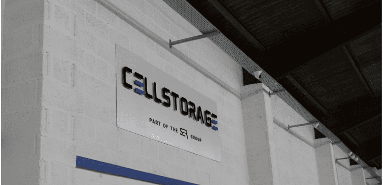 Cellstorage logo and thermal camera in the warehouse
