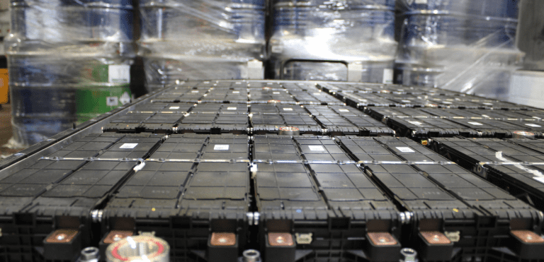 battery module waiting for being stored