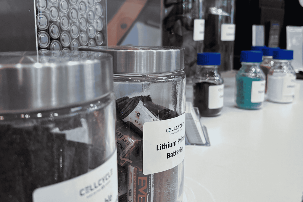 Battery waste and metal salt