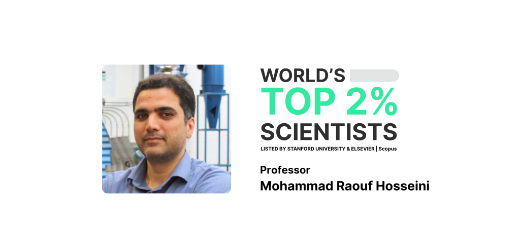 Professor Raouf has been regonised as one of the world top 2% scientists