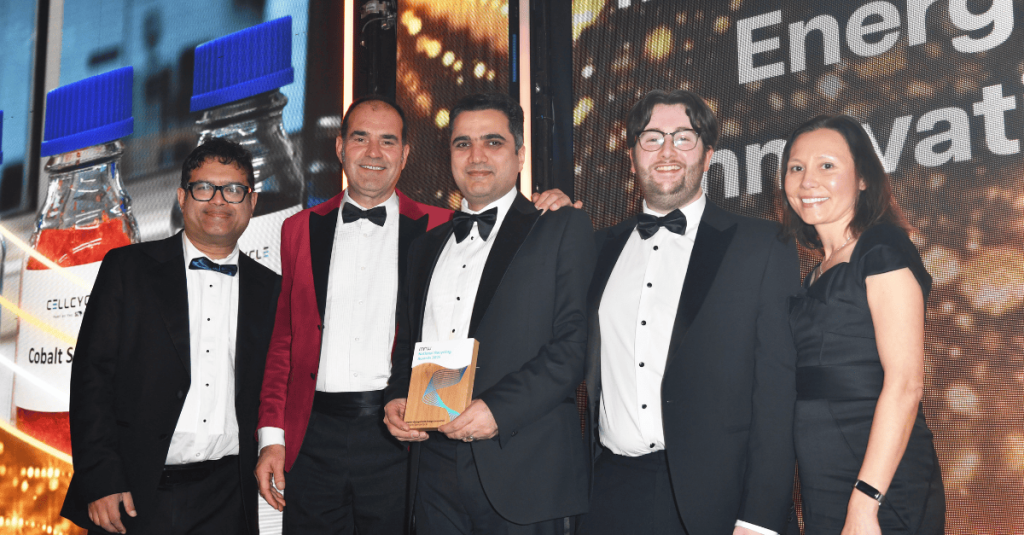 cellcycle and coventry university team presented with national recycling award