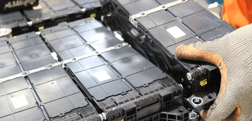 Dismetaling lithium battery moduels for reuse purpose