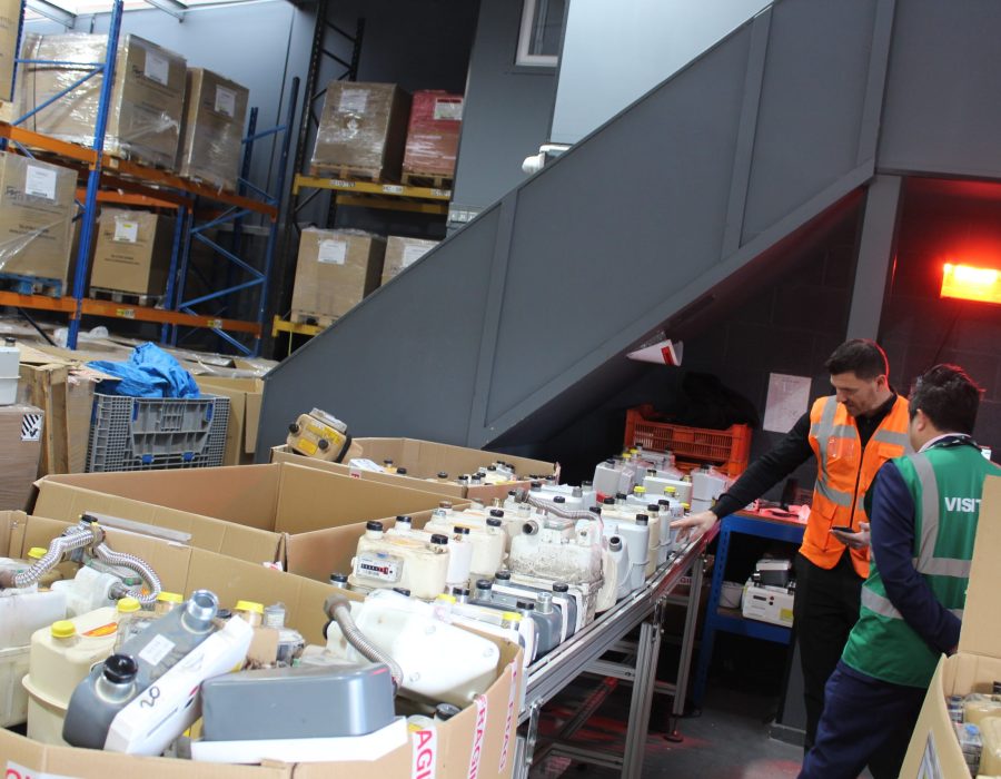Cellcycle's managing director visiting CL Refurbishment