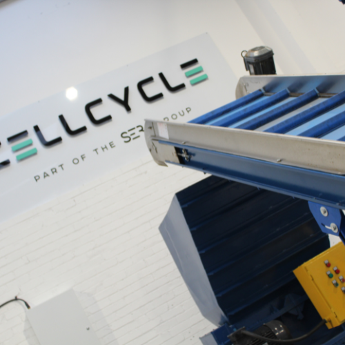 shredding machine on site